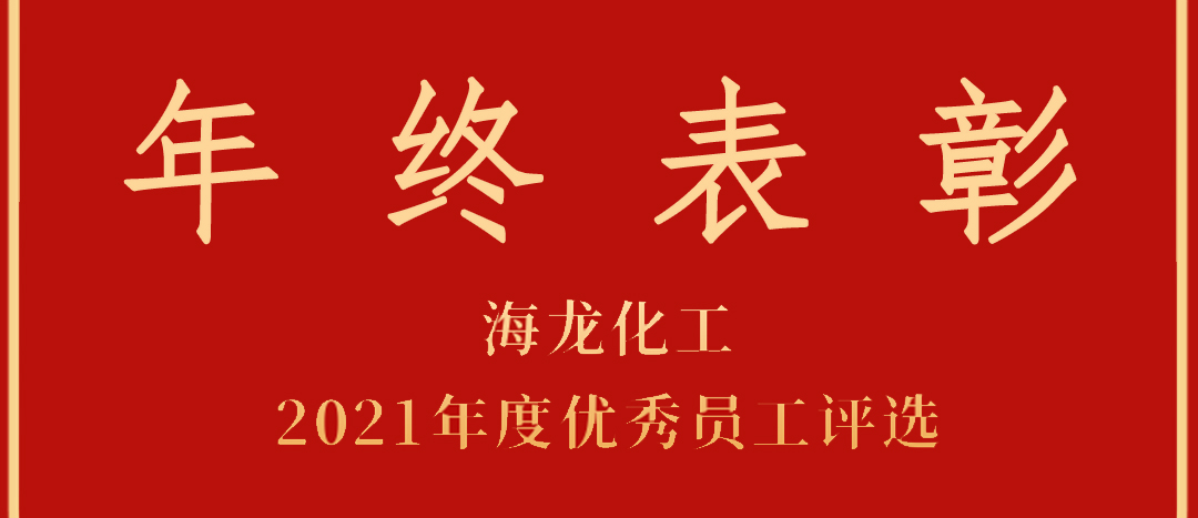 <strong>表彰！海龍化工2021年度優(yōu)秀員工優(yōu)秀部門評(píng)選</strong>